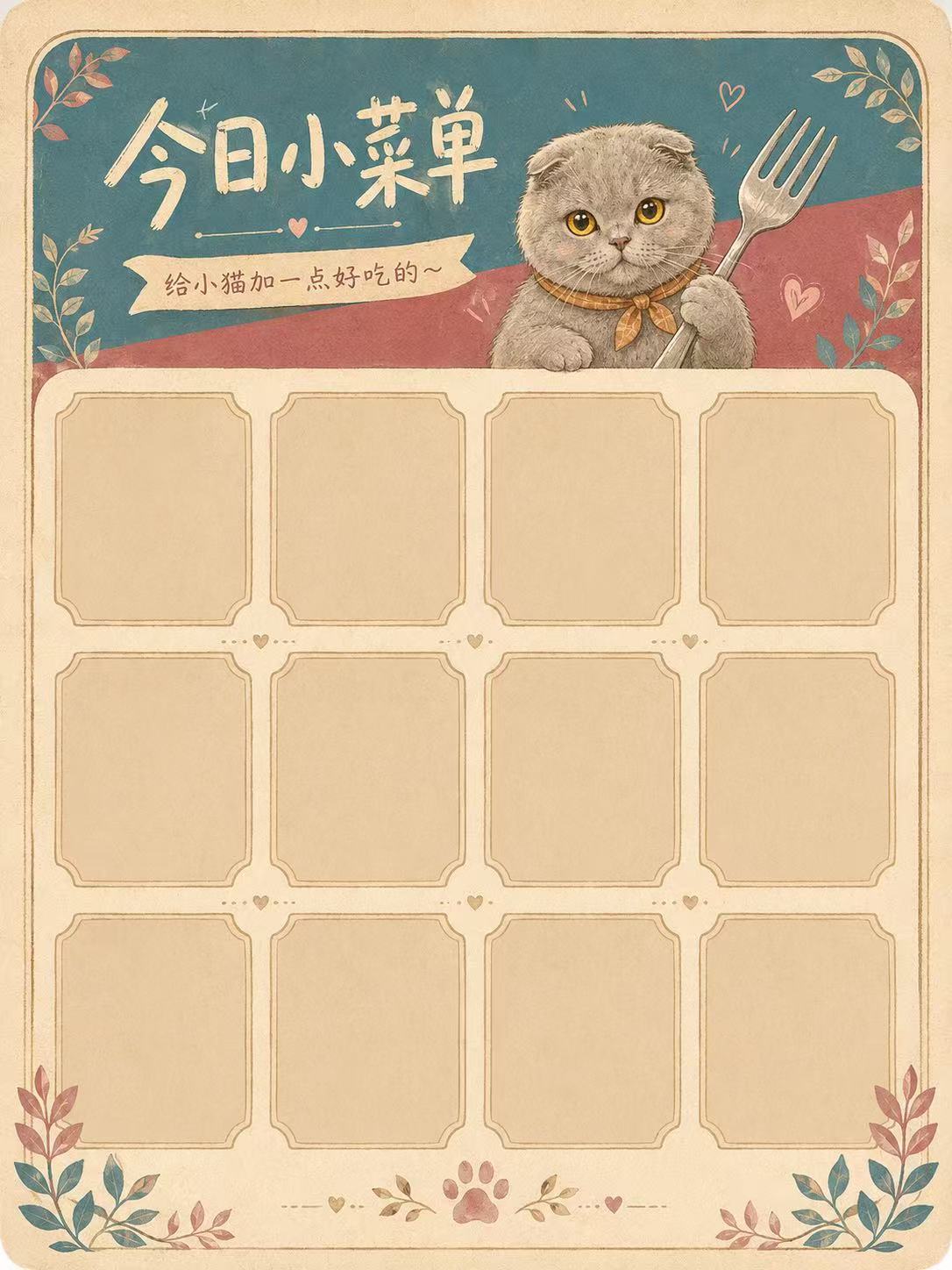 今日小菜单